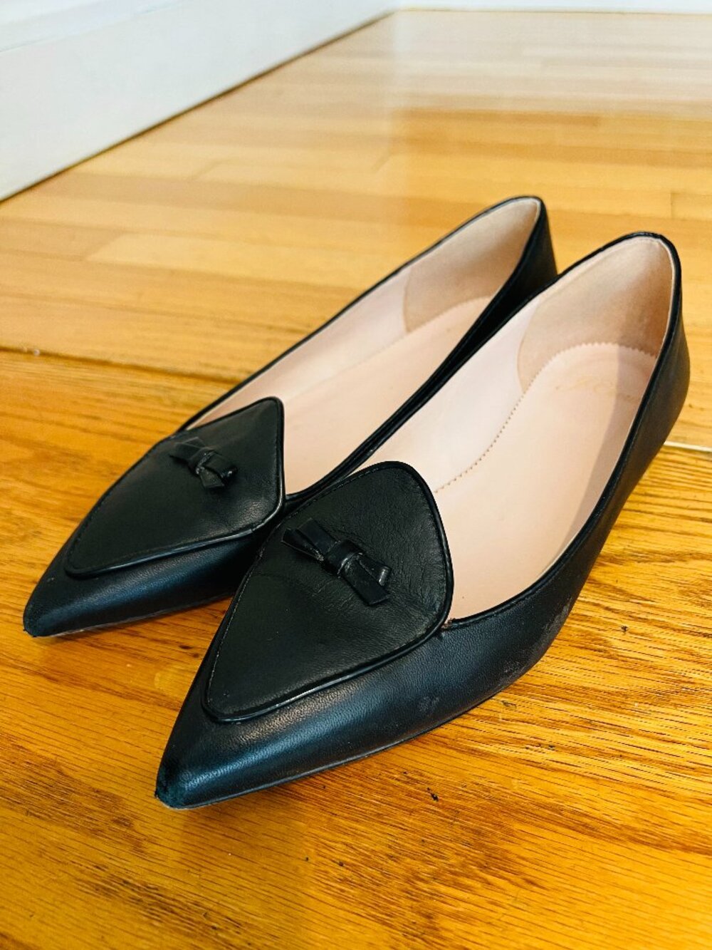 J CREW BUTTER LEATHER FLATS Size 7